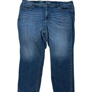 Women's A.N.A. High Rise Straight Med Wash Jeans 24W